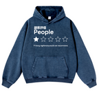 People Vintage Washed Thick Cotton Hoodie