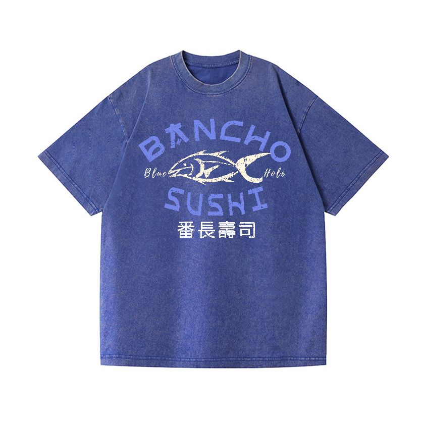 Bancho Sushi Vintage Wash Japanese Design T-Shirt