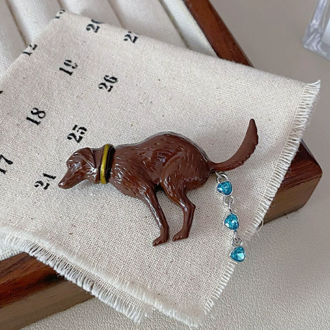 Funny Dog Poop Brooch