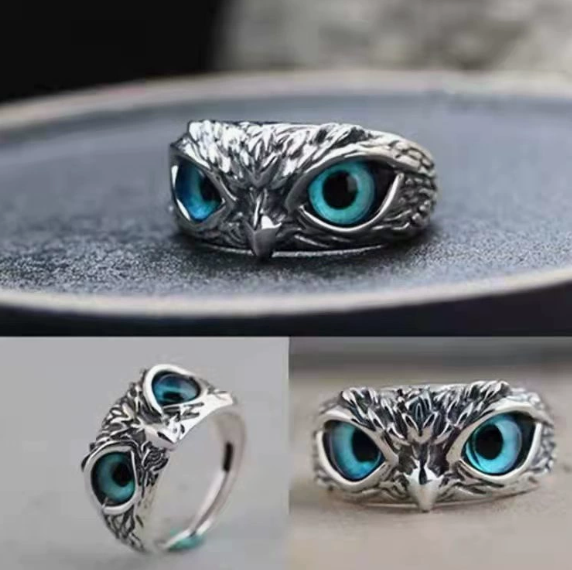 Owl Evil Eye Vintage Ring