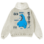 Kyoto Vintage Washed Cotton Back Art Hoodie