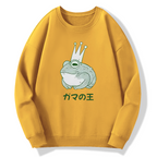 Toad King Cotton Pullover Sweatshirt