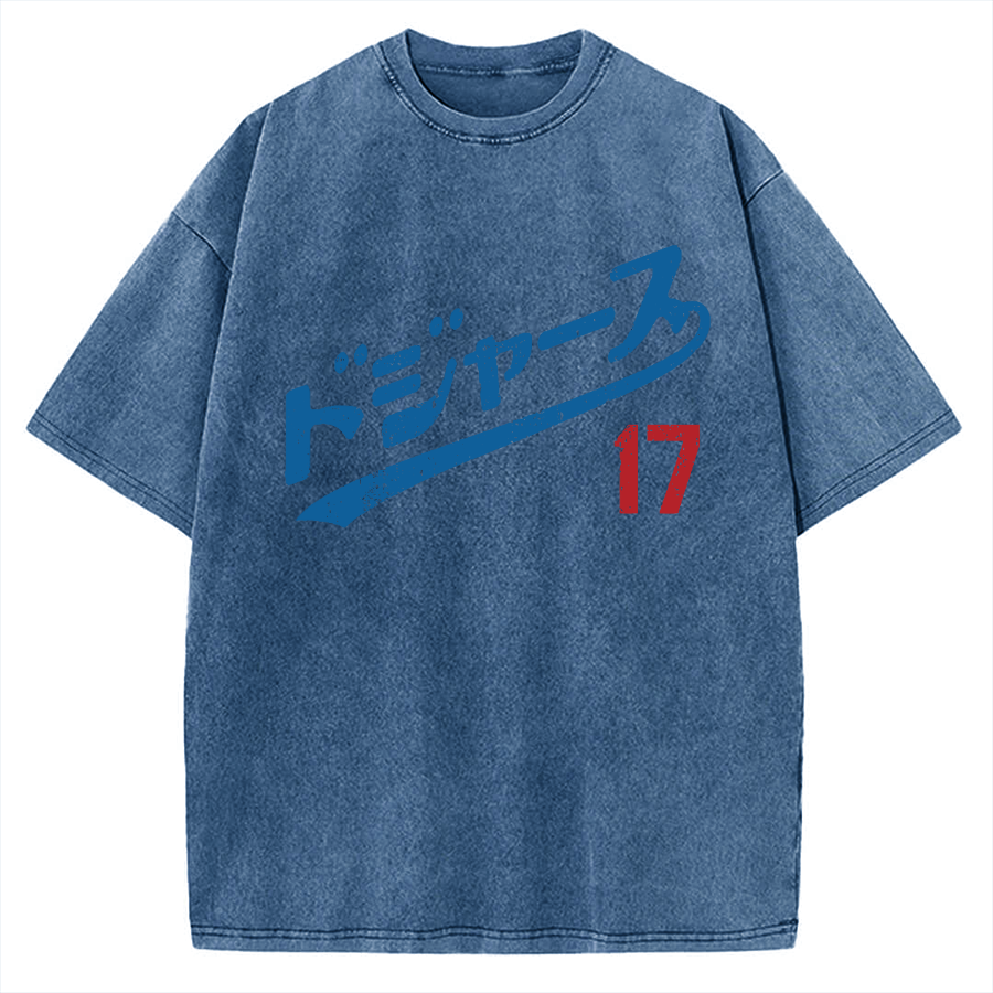 LA Baseball 17 Vintage Washed T-shirt