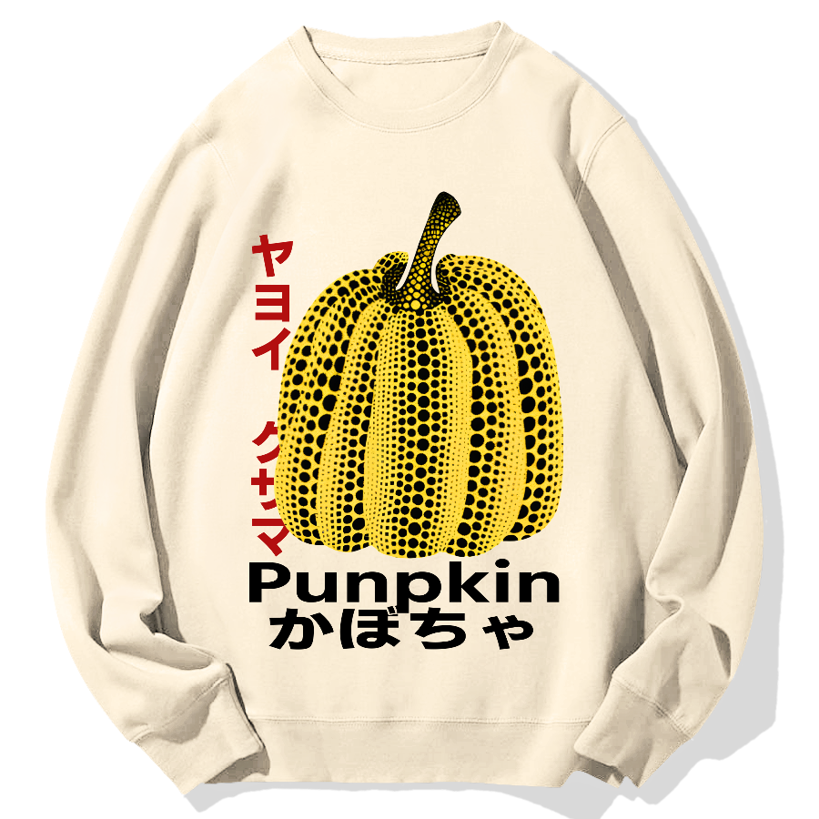 Pumpkin Geek Cotton Sweatshirt