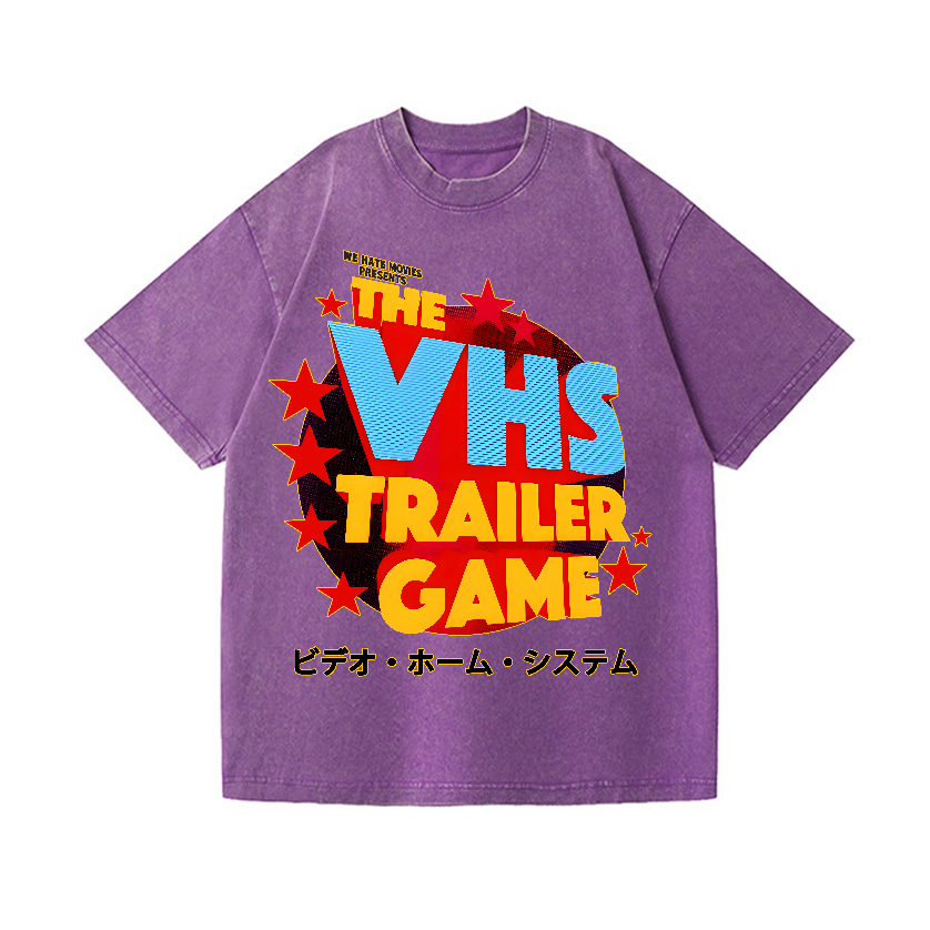 VHS Vintage Wash Japanese Design T-Shirt