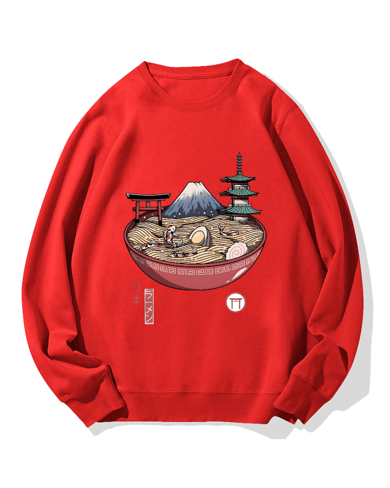 Fuji Mountain Ramen Cotton Sweatshirt