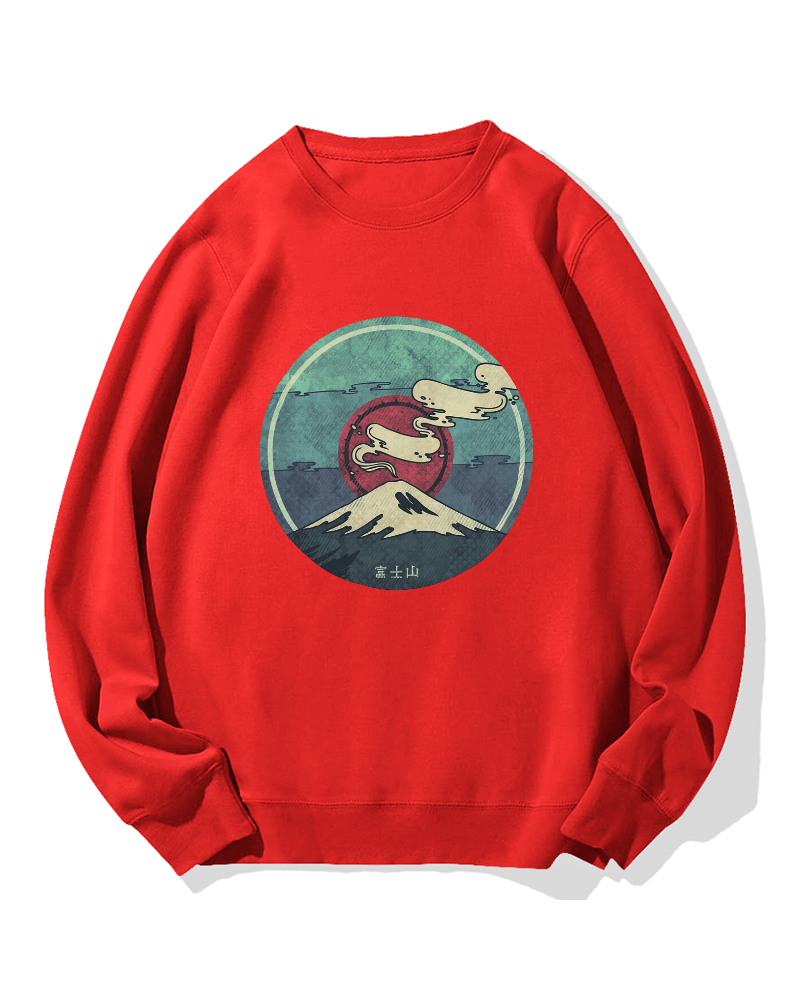 Fuji Mountain Cotton Sweatshirt