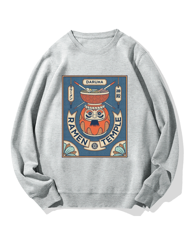 Ramen Temple Cotton Sweatshirt