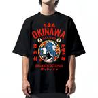 Okinawa Drunken Octopus Cotton casual T-shirt