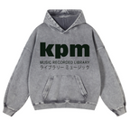 KPM Music Recorded Library Vintage Washed Thick Cotton Hoodie