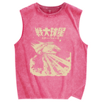 Falcon Space Battleship Vintage Distressed Washed Tank Top