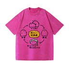 Cat Vintage Wash Japanese Design T-Shirt