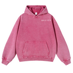 Snug Cat Vintage Washed Cotton Back Art Hoodie