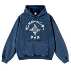 Monster Hunter Rise Vintage Washed Thick Cotton Hoodie