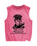 Born to Kill Vintage Distressed Washed Tank Top