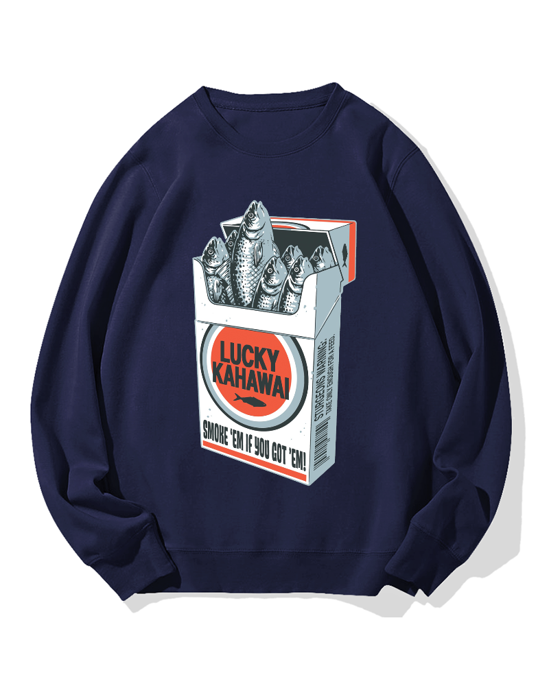Fish cigarettes Cotton Sweatshirt