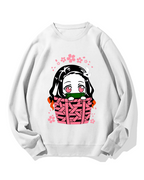 Nezuko Chibi basket Cotton Sweatshirt