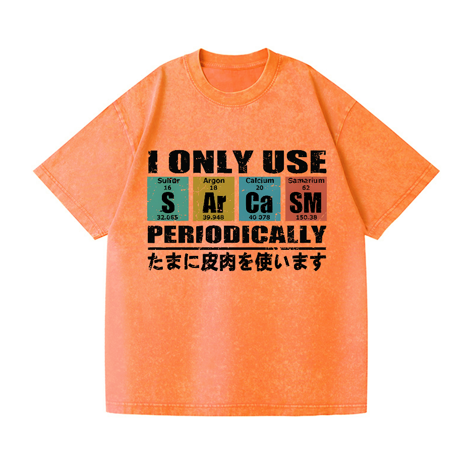 Sarcasm Vintage Wash Japanese Design T-Shirt