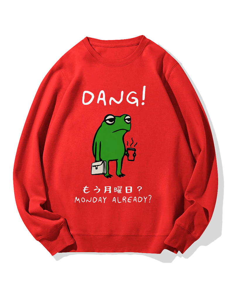 Unmotivated frog Cotton Sweatshirt