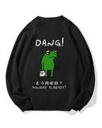 Unmotivated frog Cotton Sweatshirt