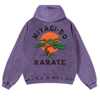 Miyag--do Karate Vintage Washed Cotton Back Art Hoodie