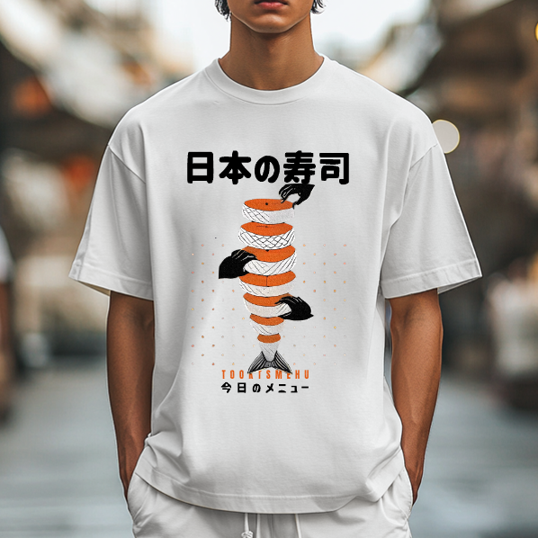 Delicious Salmon Sushi Japanese Style Classic Tee
