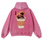 Wave Vintage Washed Cotton Back Art Hoodie
