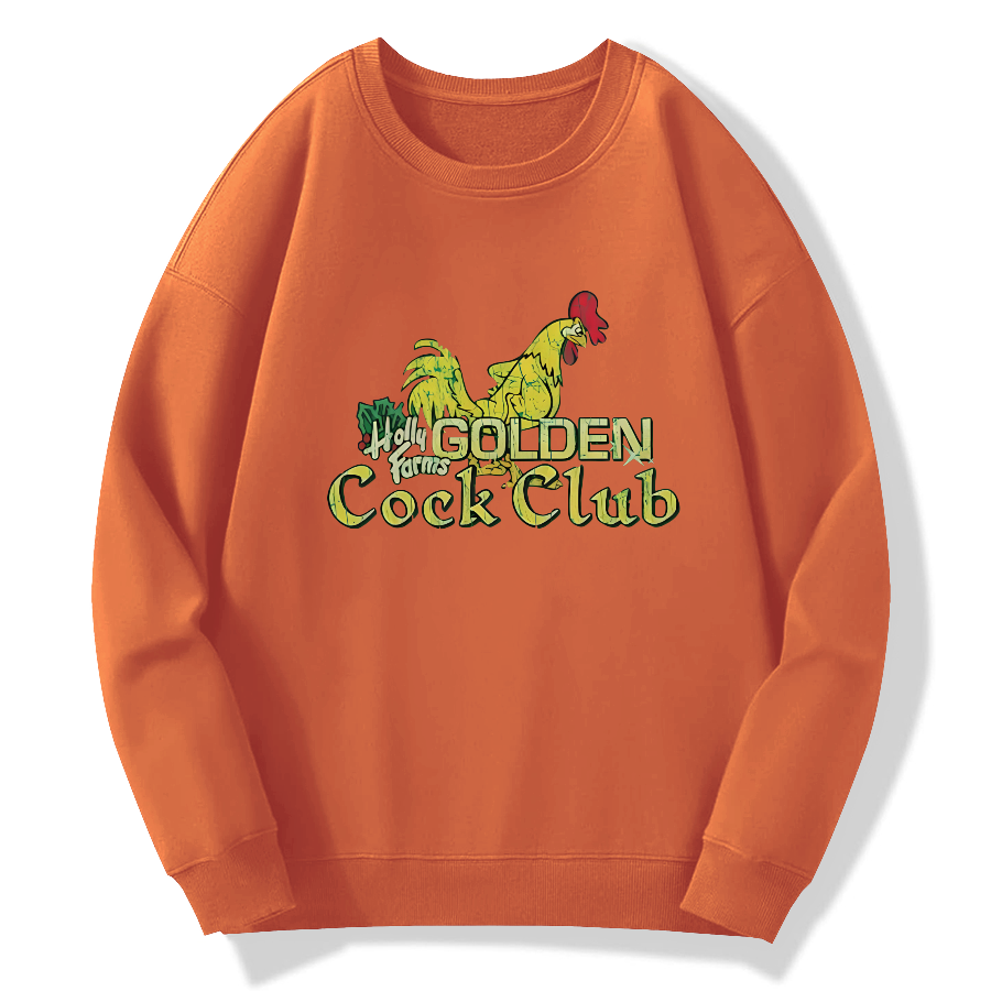 Holly Farms Golden Cock Club Cotton Pullover Sweatshirt