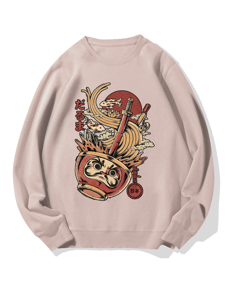 Traditional Daruma Ramen Cotton Sweatshirt