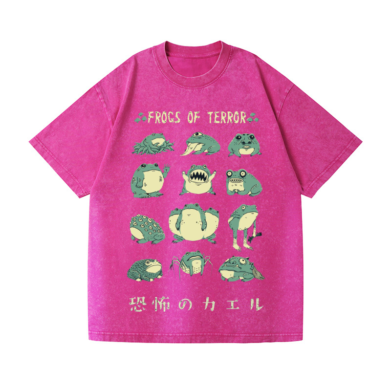 Frog Vintage Wash Japanese Design T-Shirt