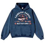 Taimeshi Gansui Vintage Washed Thick Cotton Hoodie