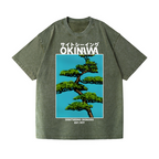 Okinawa Vintage Wash Japanese Design T-Shirt