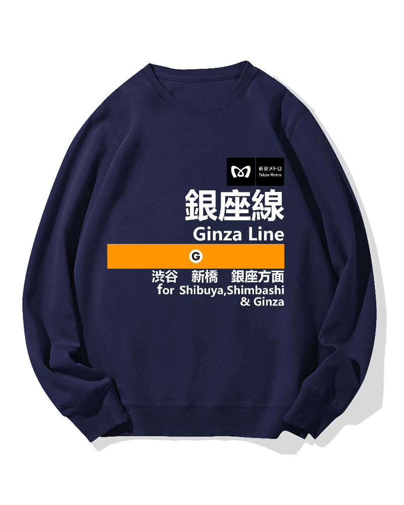 Ginza Line for Shibuya Cotton Sweatshirt