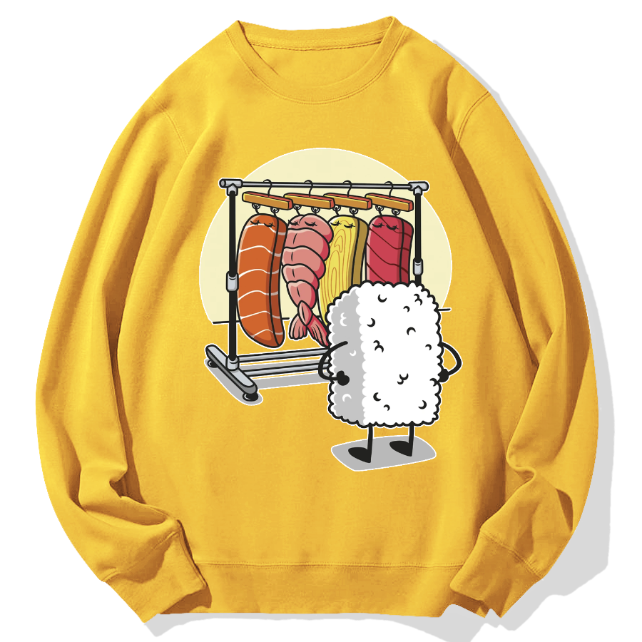 Sushi's Rack Geek Cotton Sweatshirt