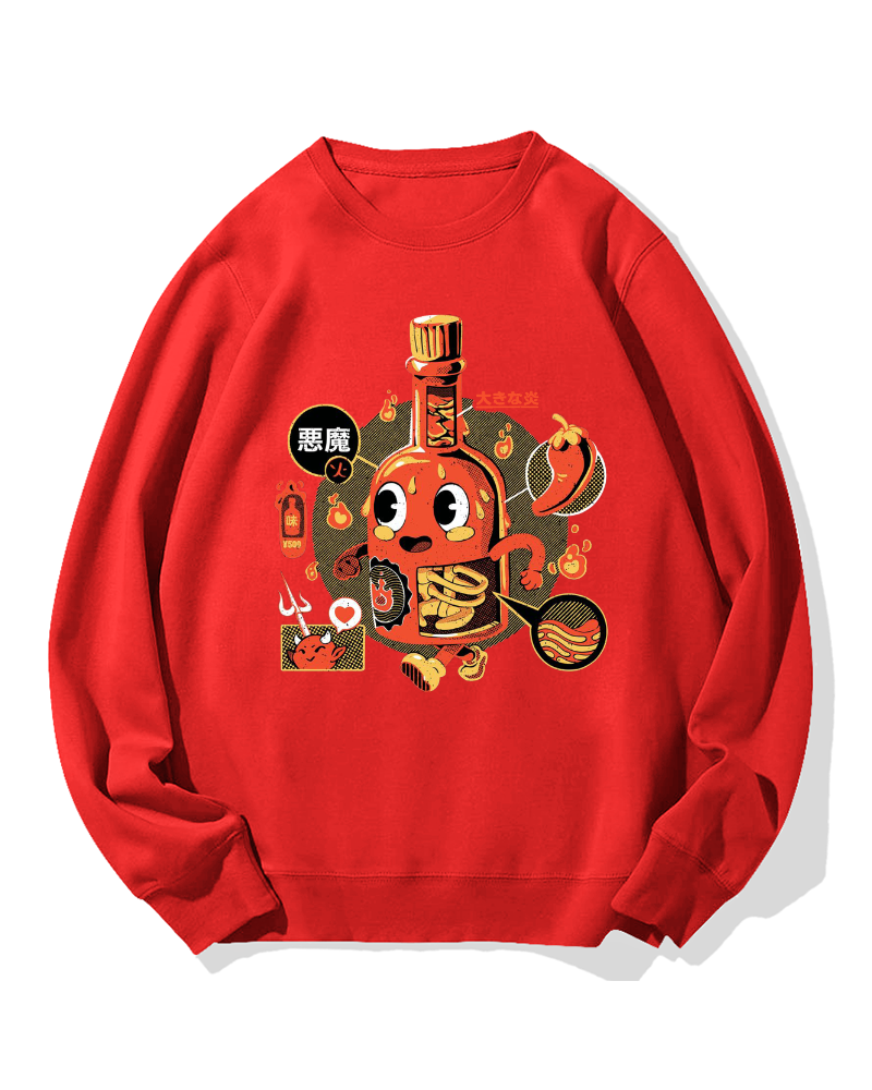 Bottle Devil Cotton Sweatshirt