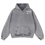 People Vintage Washed Cotton Back Art Hoodie