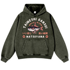 Taimeshi Gansui Vintage Washed Thick Cotton Hoodie
