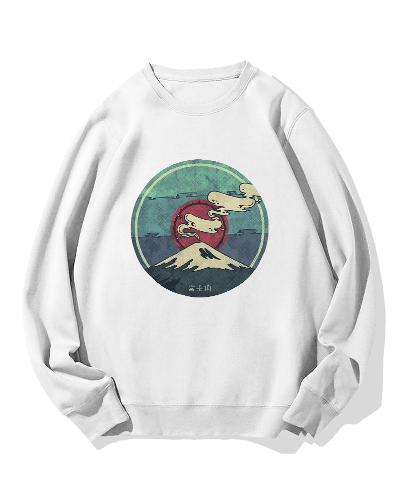 Fuji Mountain Cotton Sweatshirt