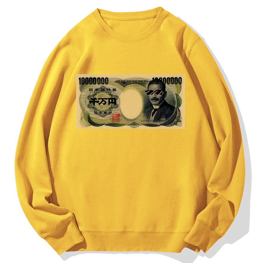 Ten million yen Geek Cotton Sweatshirt