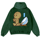 Ramen Yummy Vintage Washed Cotton Back Art Hoodie