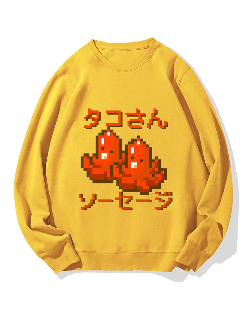 Octopus Sausages Cotton Sweatshirt