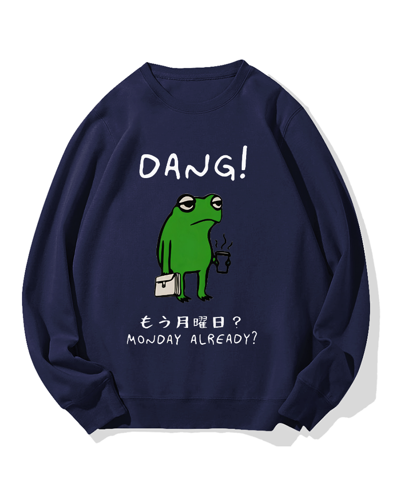 Unmotivated frog Cotton Sweatshirt