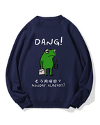 Unmotivated frog Cotton Sweatshirt