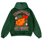 Tempura Shrimp Vintage Washed Cotton Back Art Hoodie