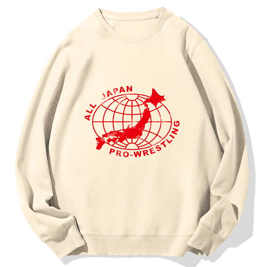 All Japan Pro Wrestling Geek Cotton Sweatshirt