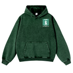 Sarcams Vintage Washed Cotton Back Art Hoodie