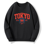 Tokyo Retro Art Cotton Pullover Sweatshirt
