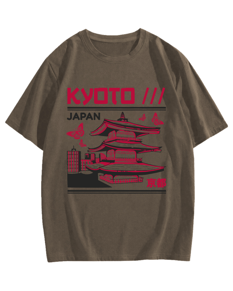 Kyoto Architecture, Japan Cotton casual T-shirt