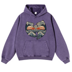 Wave Vintage Washed Thick Cotton Hoodie