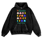 Pacman Vintage Washed Thick Cotton Hoodie